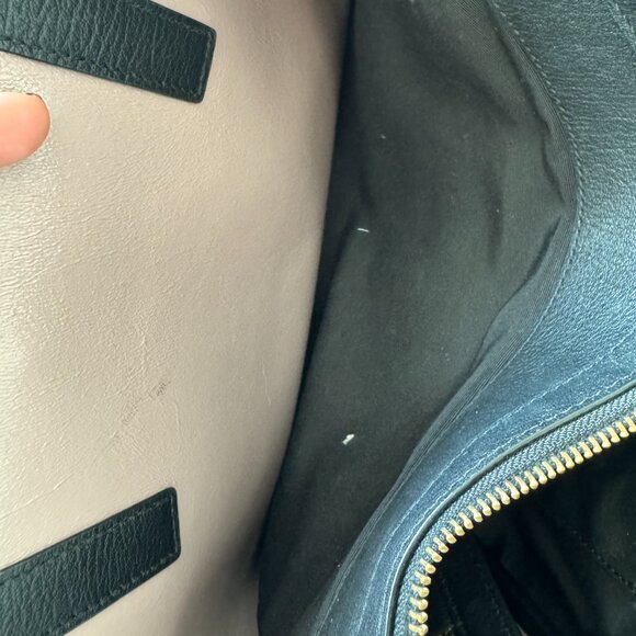 MARC JACOBS The Protege LARGE Leather Tote Color: BLACK /Gold Dust Bag - Picture 13 of 15